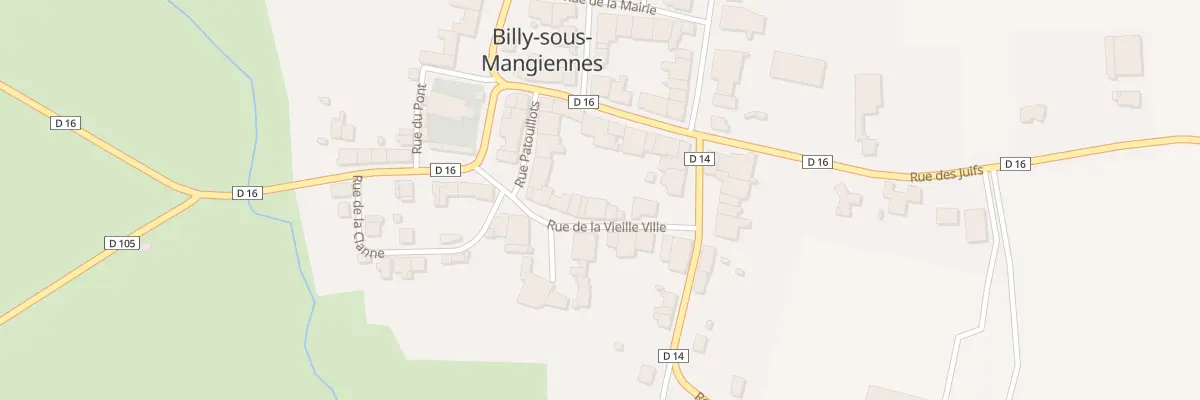 Plan du 9 Rue de la Vieille Ville à Billy-sous-Mangiennes