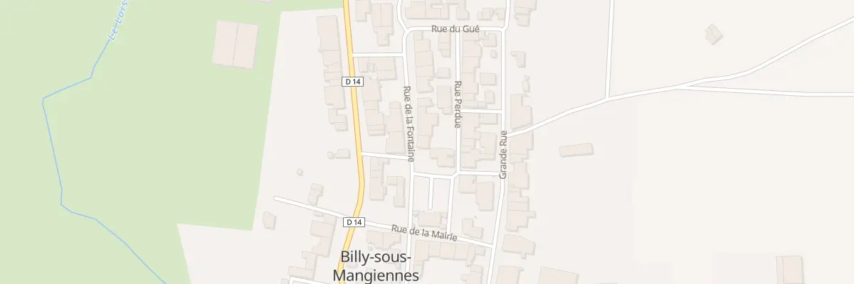 Plan du 2 Rue de la Fontaine à Billy-sous-Mangiennes