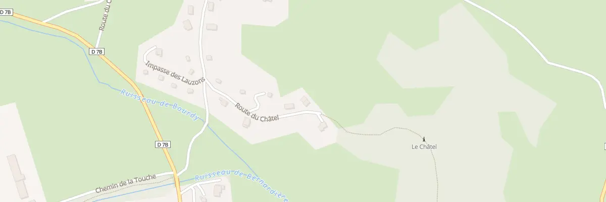 Plan du 727 Rue du Châtel à Chichilianne