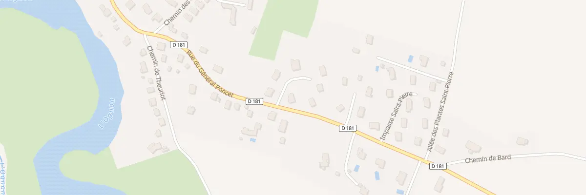 Plan du 2 Imp de la Bergerie à Pesmes