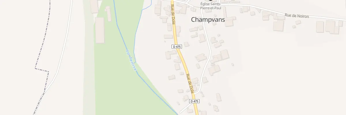 Plan du 25 Rue de Dole à Champvans