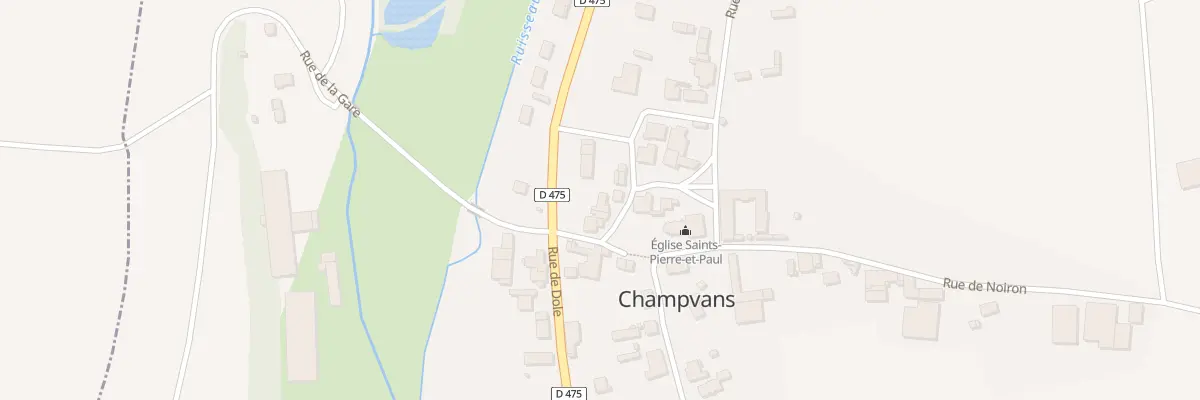 Plan du 4 Rue de la Poste à Champvans