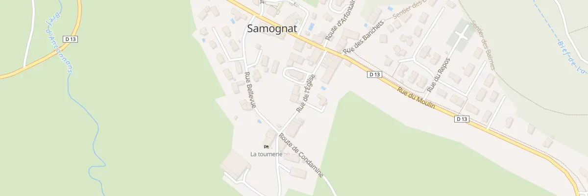 Plan du 8 Rue de l’Eglise à Samognat