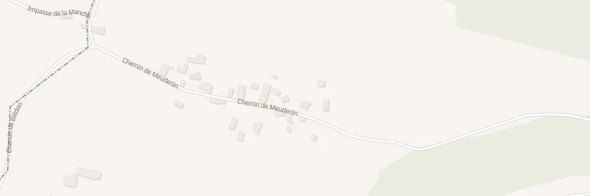 Plan du 1383 Che de Meudenin à Chimilin