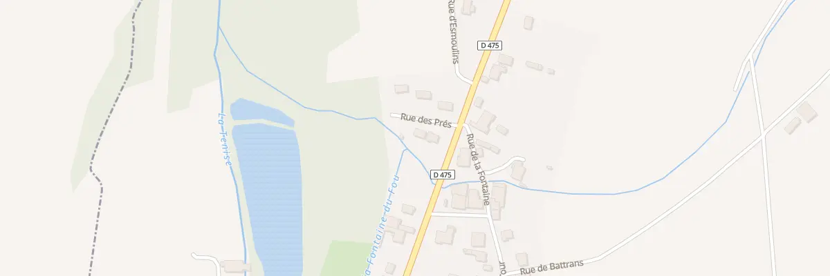 Plan du 4 Rue des Prés à Champvans