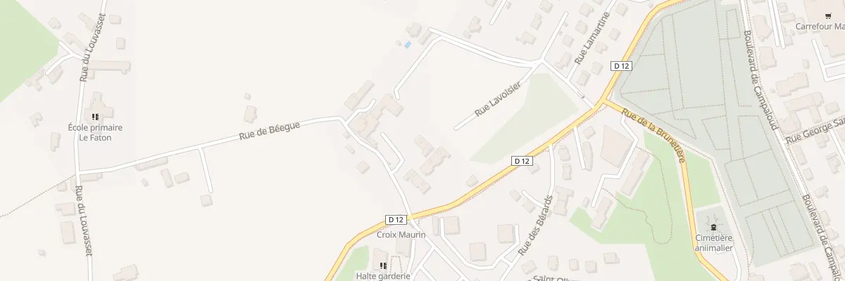 Plan du 2 Rue de Béegue à Voiron