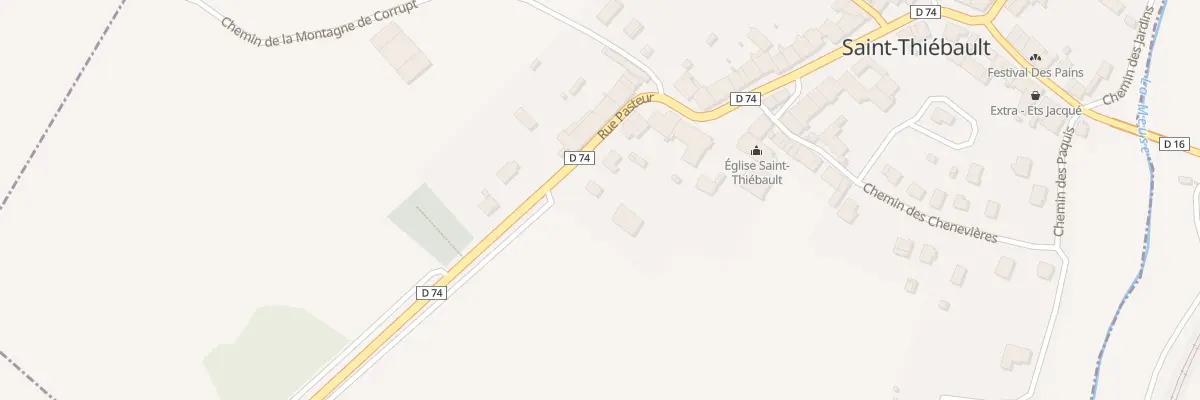 Plan du 2 Rue Pasteur à Saint-Thiébault