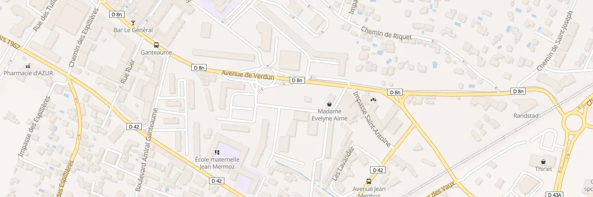 Plan du 9201 Av de Verdun à Aubagne