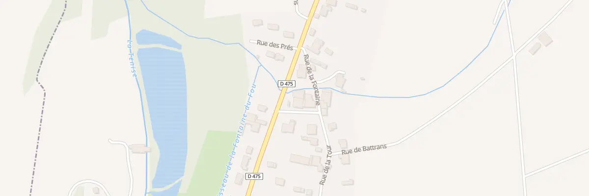 Plan du 2 Rue de la Tour à Champvans