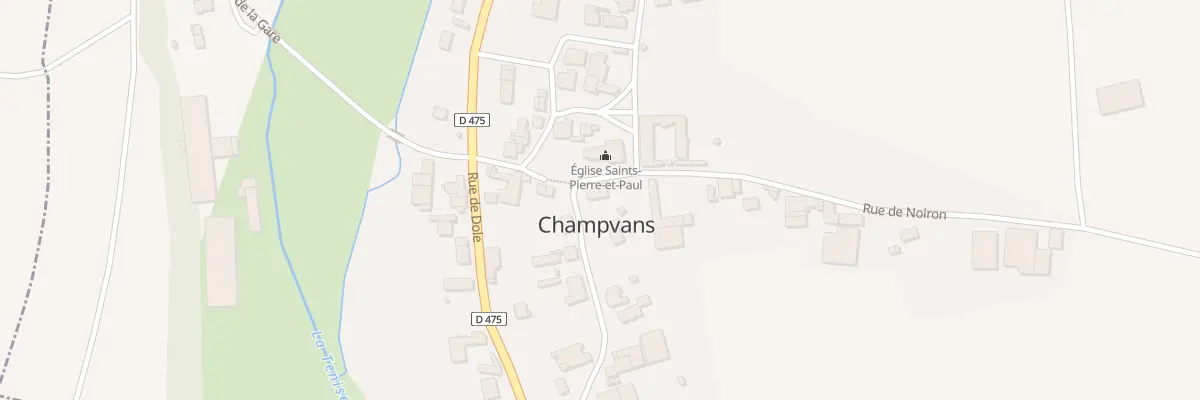 Plan du 11 Rue de l’Eglise à Champvans
