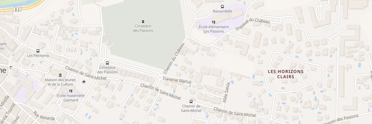 Plan du 70 Che du Chateau à Aubagne