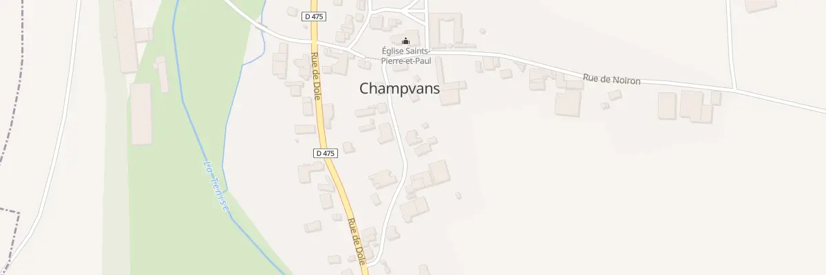 Plan du 9 Rue de l’Eglise à Champvans