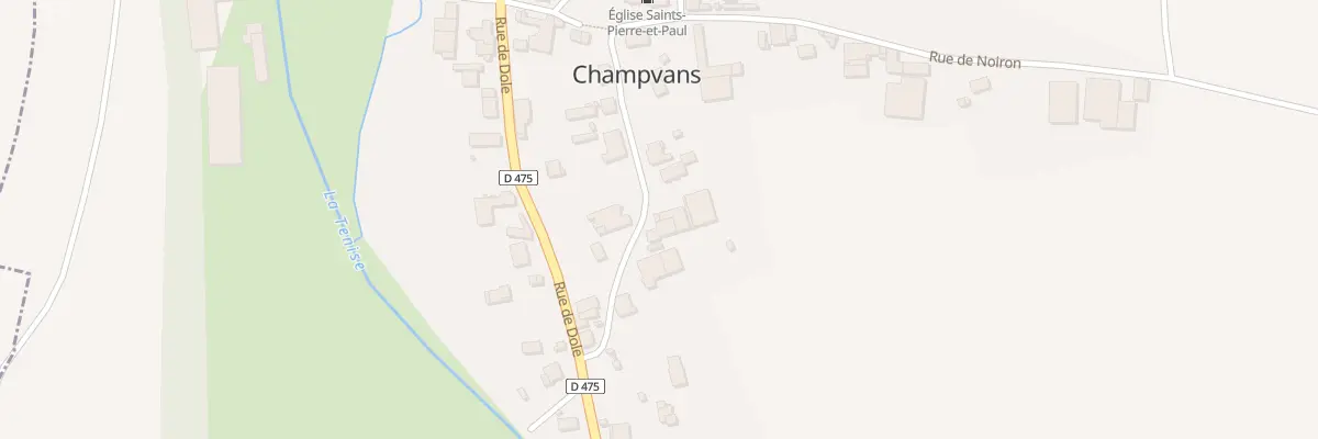 Plan du 5 Rue de l’Eglise à Champvans