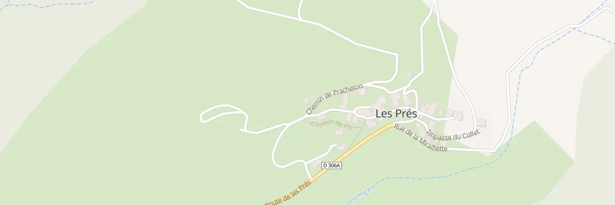 Plan du 1 Che de Pracheton aux Prés