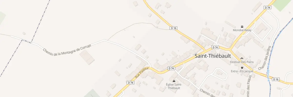 Plan du 2 Che de la Montagne de Corrupt à Saint-Thiébault