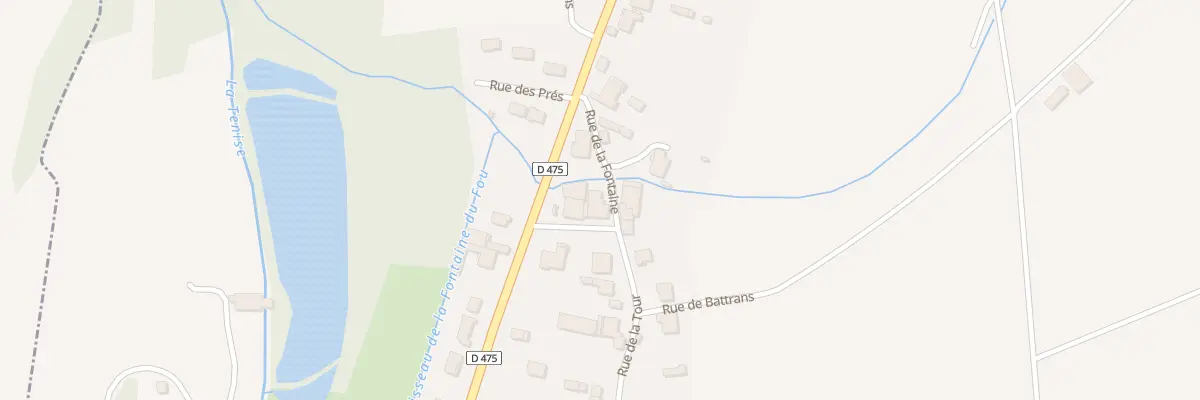 Plan du 2B Rue de la Tour à Champvans