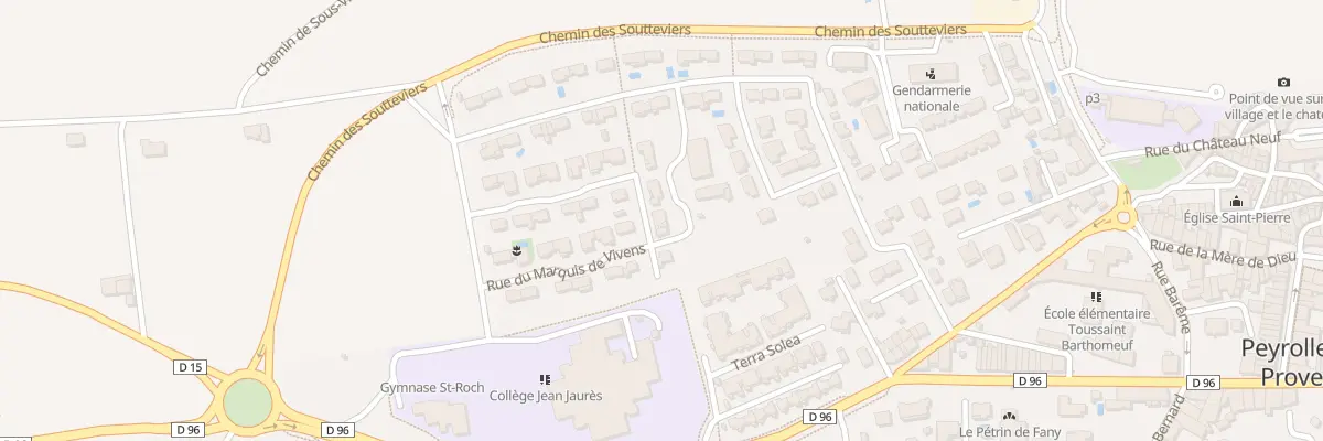 Plan du 19 Rue du Marquis de Vivens à Peyrolles-en-Provence