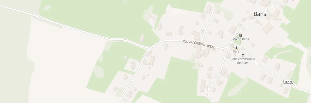 Plan du 13 Rue du Chateau d’Eau à Bans