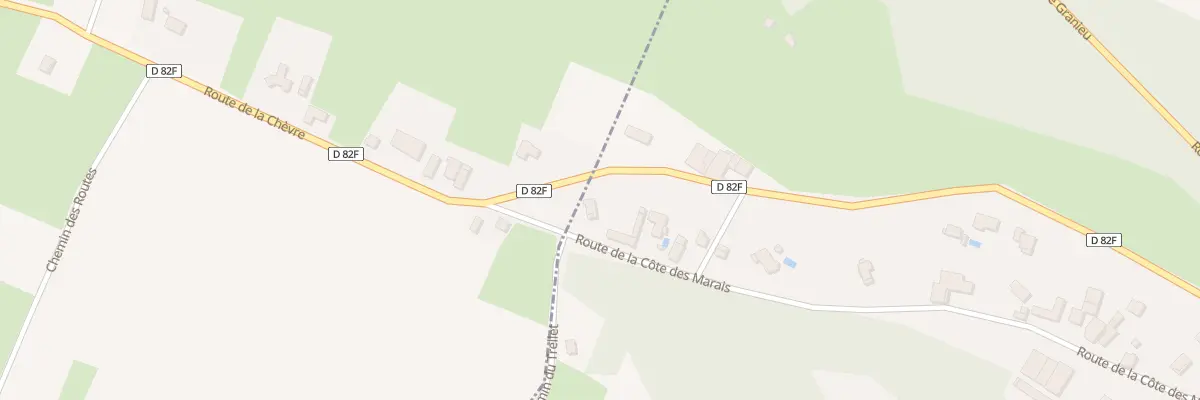 Plan du 708 Rte de la Côte des Marais à Granieu