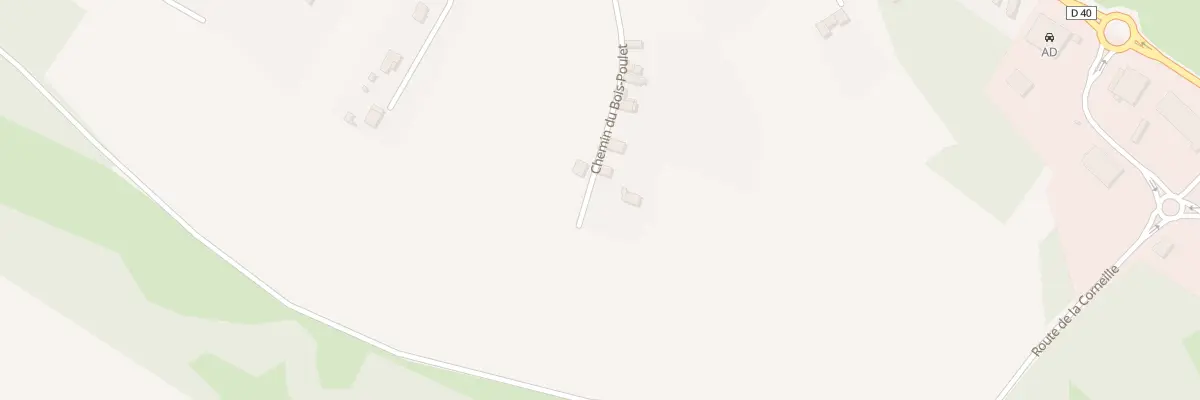 Plan du 25 Che du Bois Poulet à Charvieu-Chavagneux