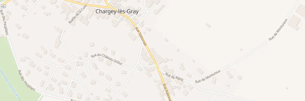 Plan du 40 Rue Nationale à Chargey-lès-Gray