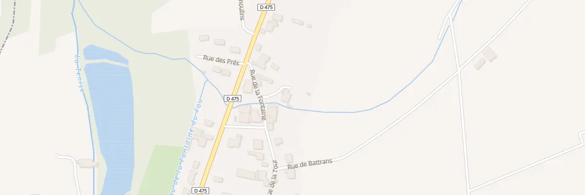 Plan du 1 Rue de l’Etang à Champvans