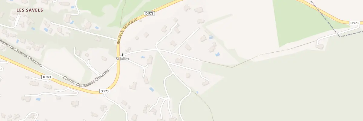 Plan du 5231 Saint Jullien à La Bastidonne