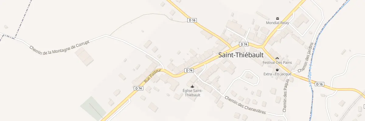 Plan du 5 Rue Jean Jaures à Saint-Thiébault