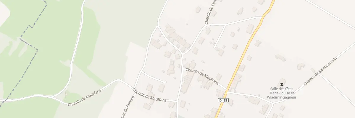 Plan du 1 Che des Vignes Bréry à Domblans