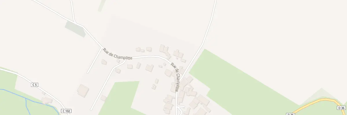 Plan du 5013F Rue de Champlitte à Framont