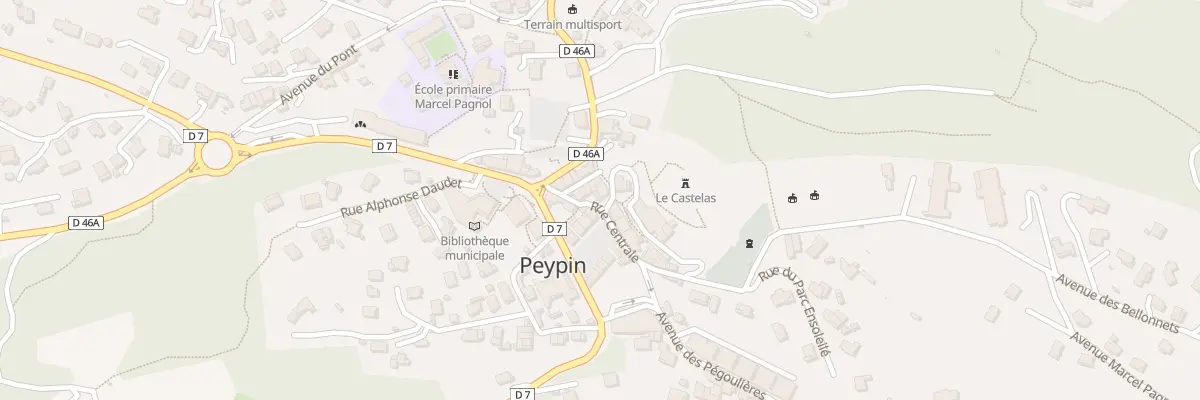 Plan du 9 Rue Centrale à Peypin