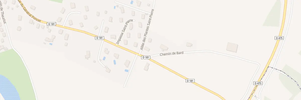 Plan du 2 All des Plantes St Pierre à Pesmes