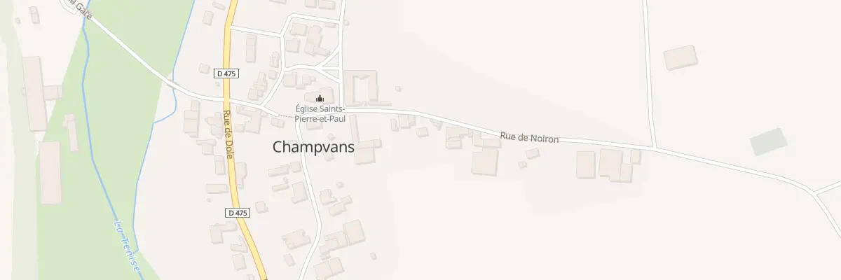 Plan du 3 Rue de Noiron à Champvans