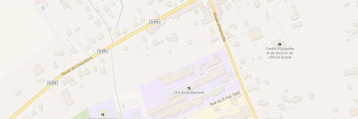 Plan du 20 Rte d’Harreville à Liffol-le-Grand