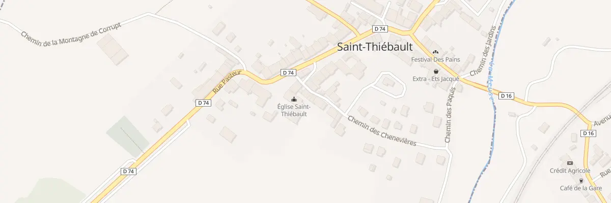 Plan du 2B Rue du Retourne Loup à Saint-Thiébault