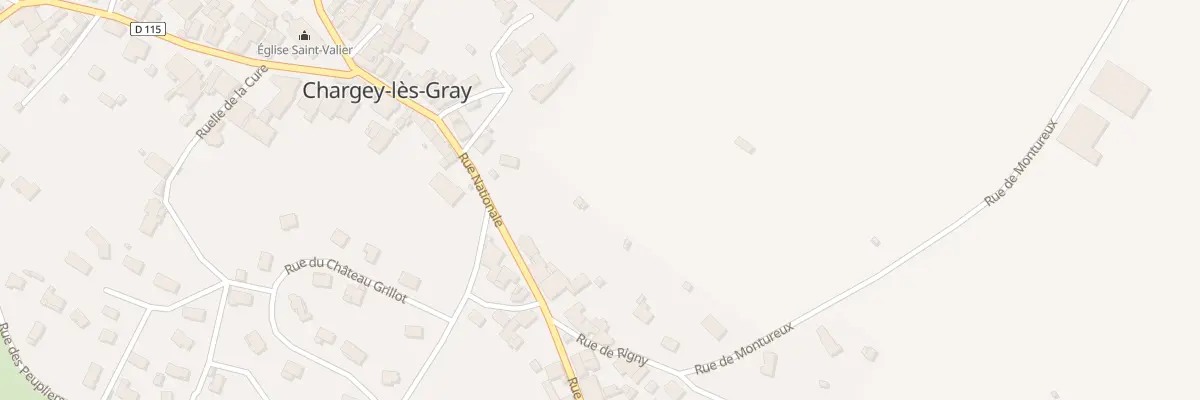 Plan du 40B Rue Nationale à Chargey-lès-Gray