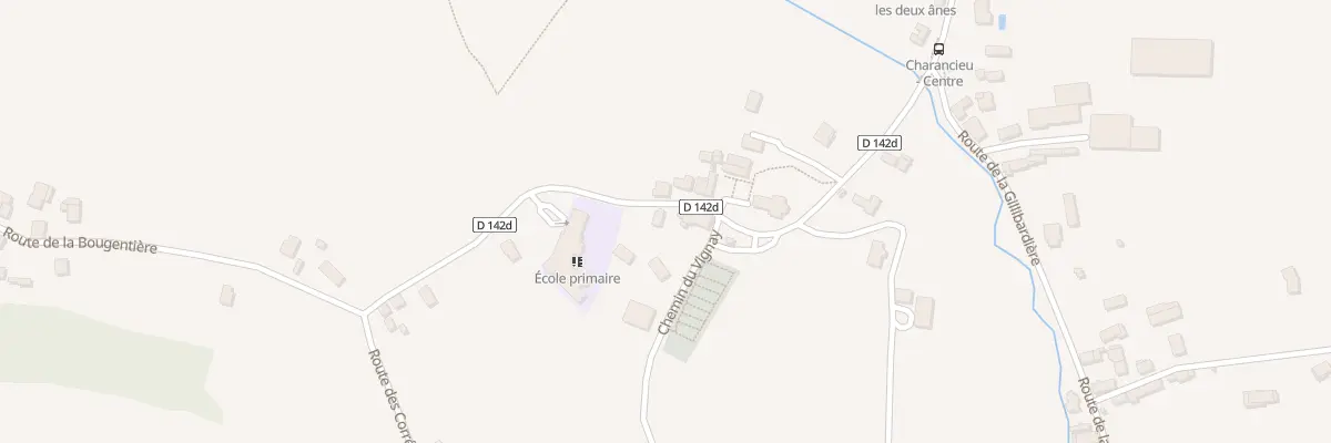 Plan du 42 Che du Vignay à Charancieu