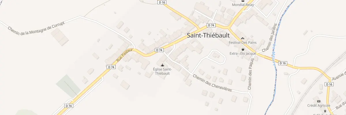 Plan du 4 Rue Jean Jaures à Saint-Thiébault