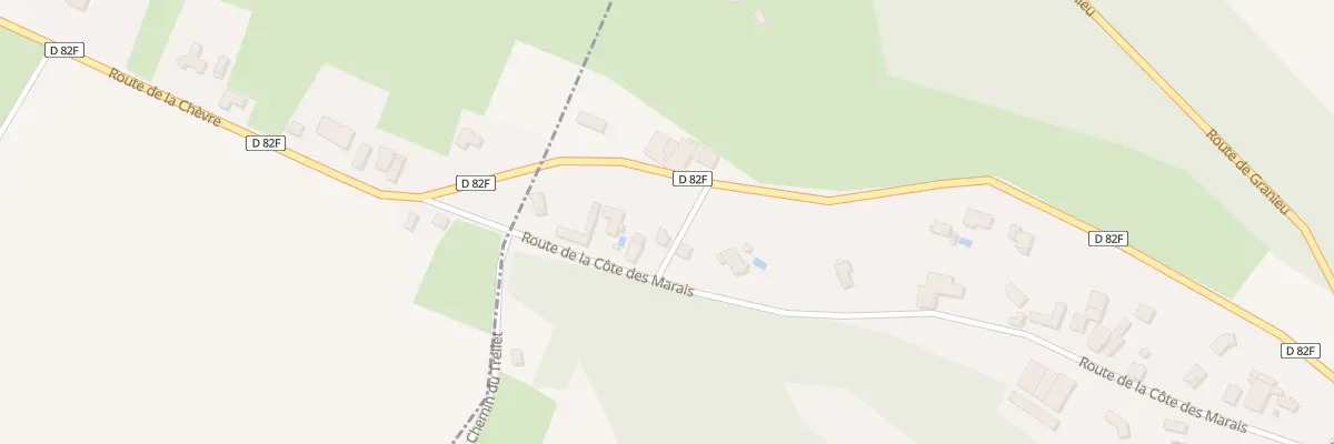 Plan du 634 Rte de la Côte des Marais à Granieu
