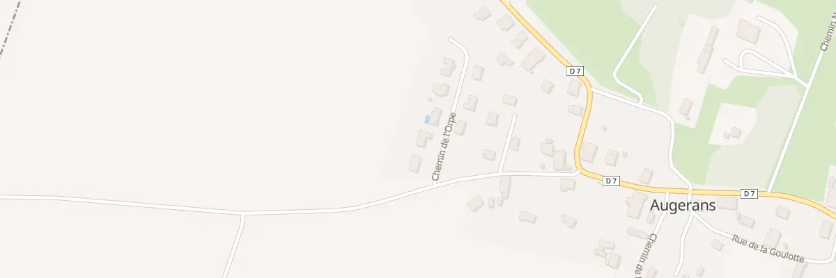 Plan du 3 Che de l’Orpe à Augerans