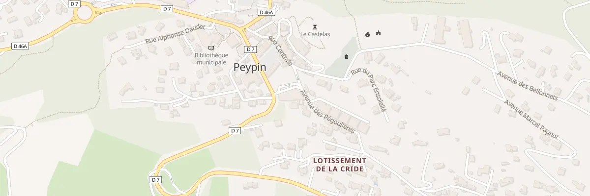 Plan du 1 Av des Pégoulières à Peypin