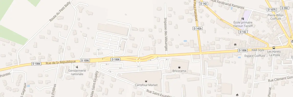 Plan du 38 Imp de la Roseraie aux Abrets en Dauphiné
