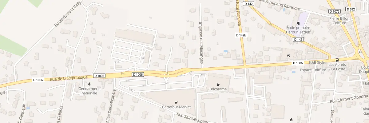 Plan du 474 Rue de la République aux Abrets en Dauphiné