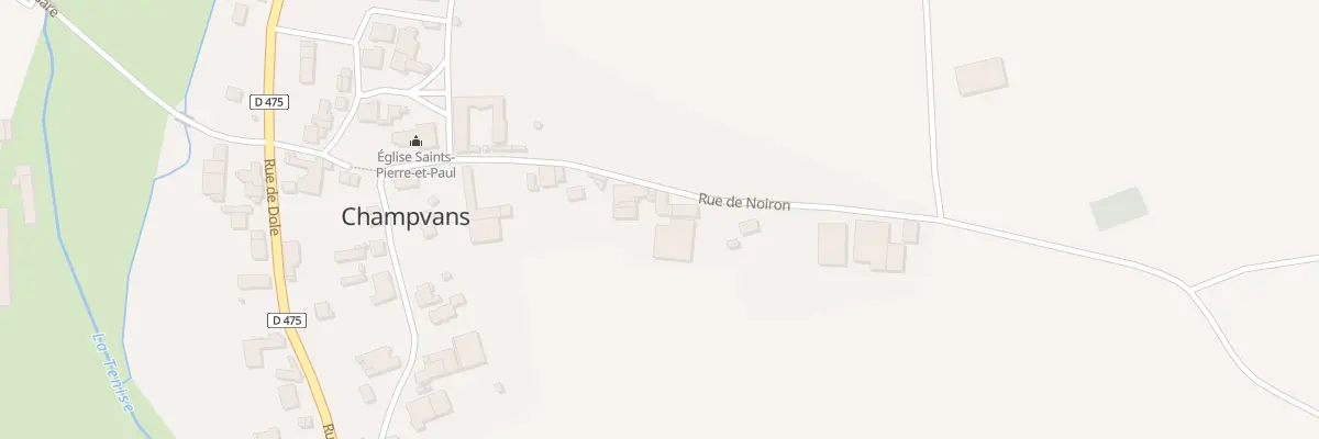 Plan du 5 Rue de Noiron à Champvans