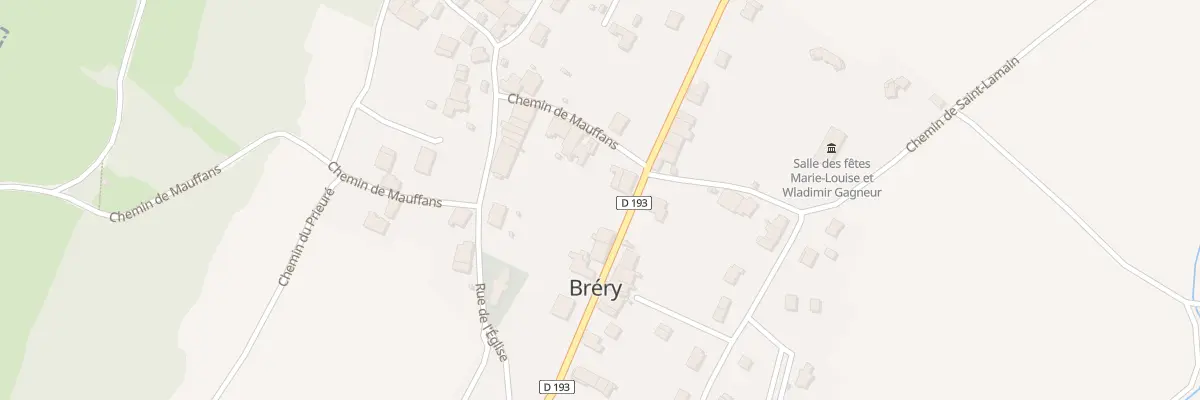 Plan du 9 Grande Rue Brery à Domblans