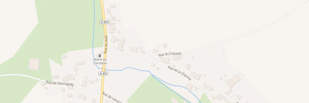 Plan du 1 Rue du Creusot au Tremblois