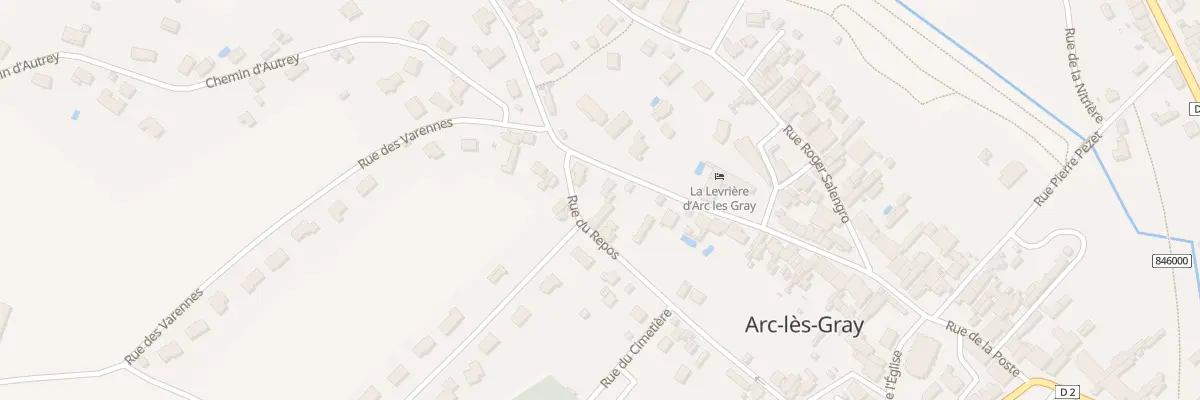 Plan du 33 Rue de la Gendarmerie à Arc-lès-Gray