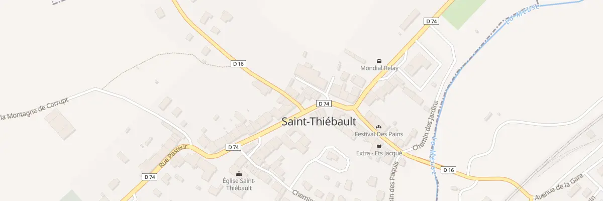 Plan du 33 Rue Jean Jaures à Saint-Thiébault