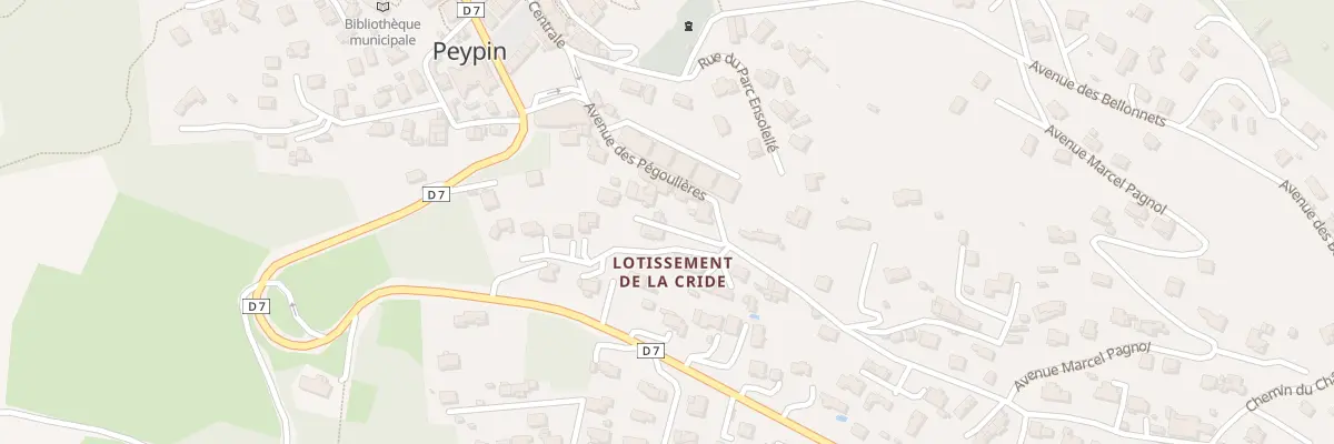 Plan du 6B Av des Pégoulières à Peypin