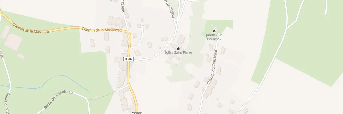 Plan du 100 Mte de l’Eglise à Montain